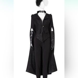 Cruella Deville Costume Black includes Jacket Wig Pants and choker